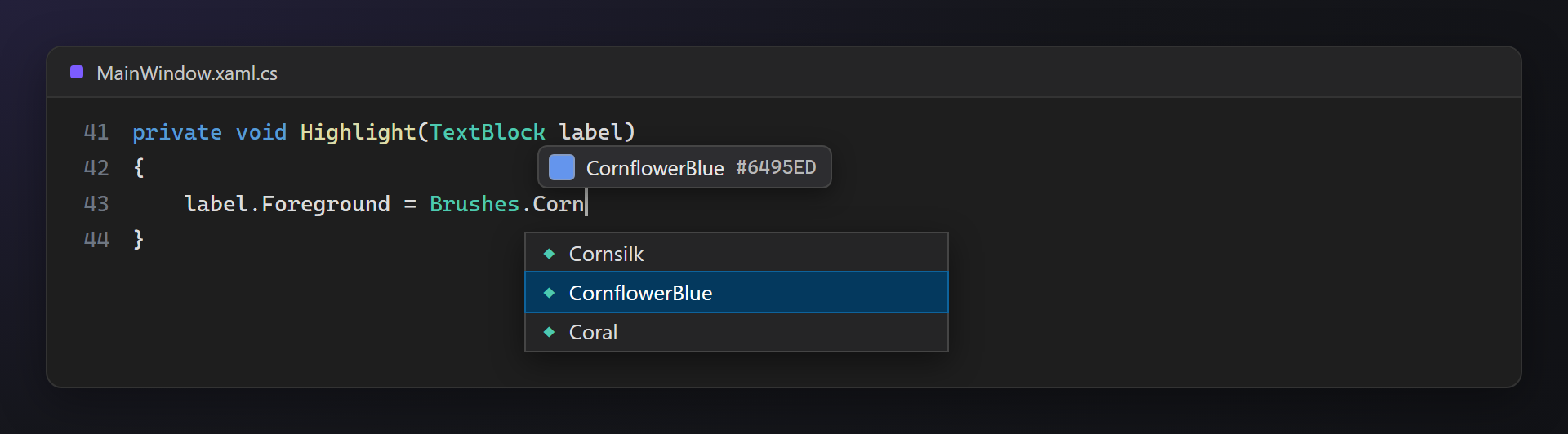 IntelliSense